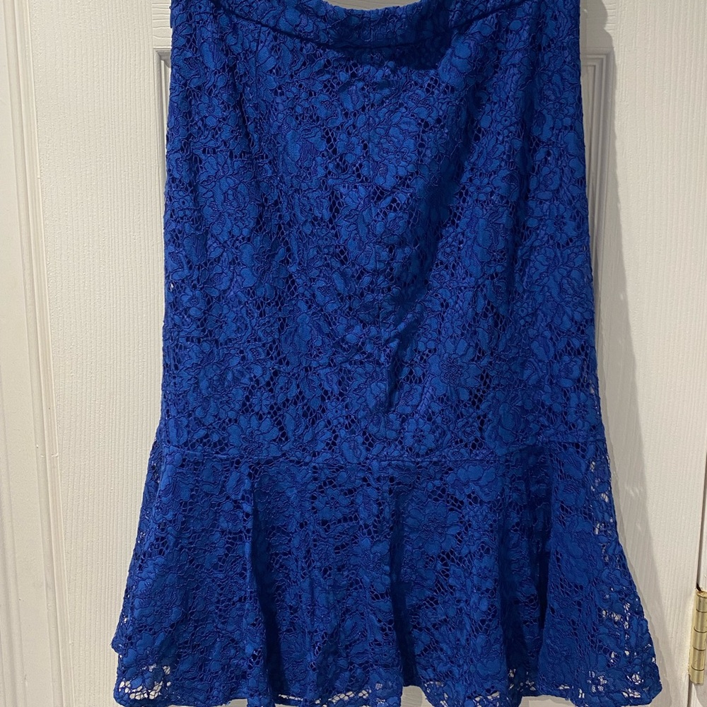 J Crew Royal Blue Work Skirt